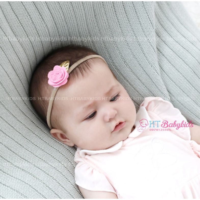 Băng Đô Cho Bé - Turban Công Chúa Cho Bé Gái Sơ Sinh