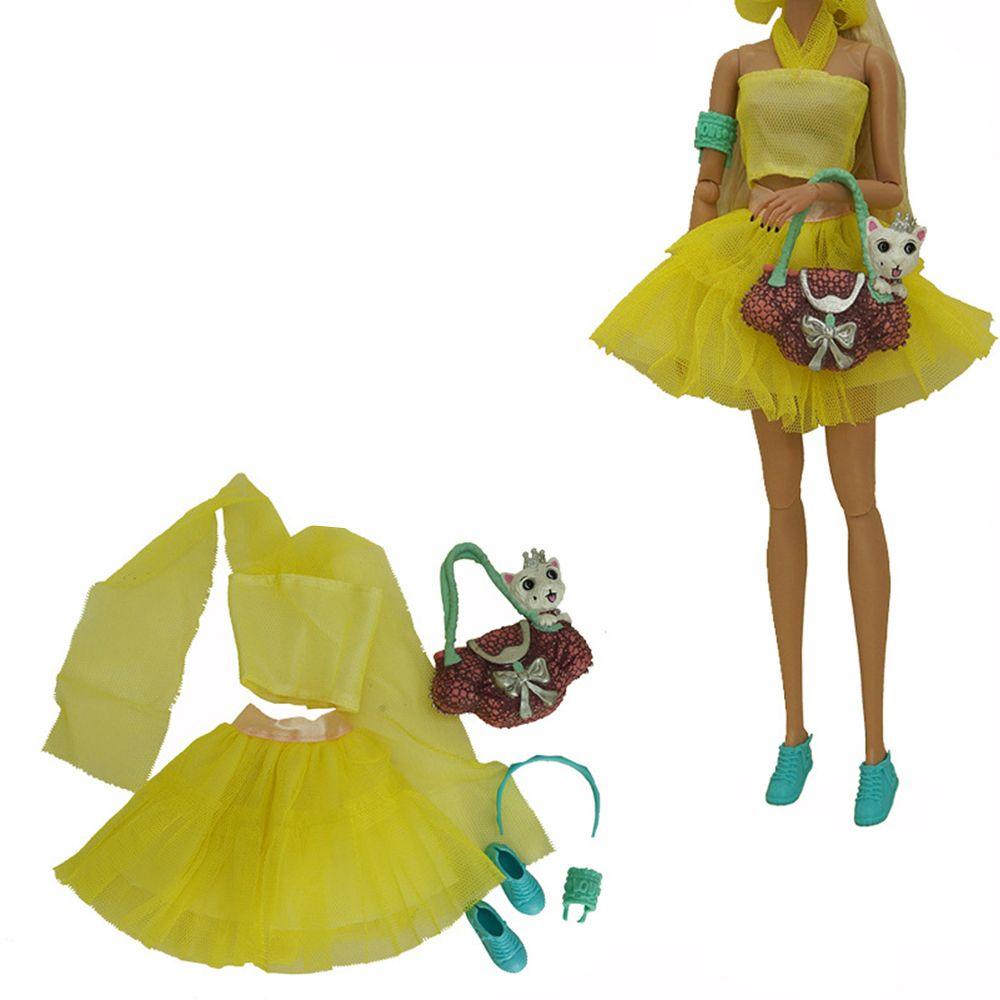 Set Áo Và Chân Váy Mini Thời Trang Cho Búp Bê