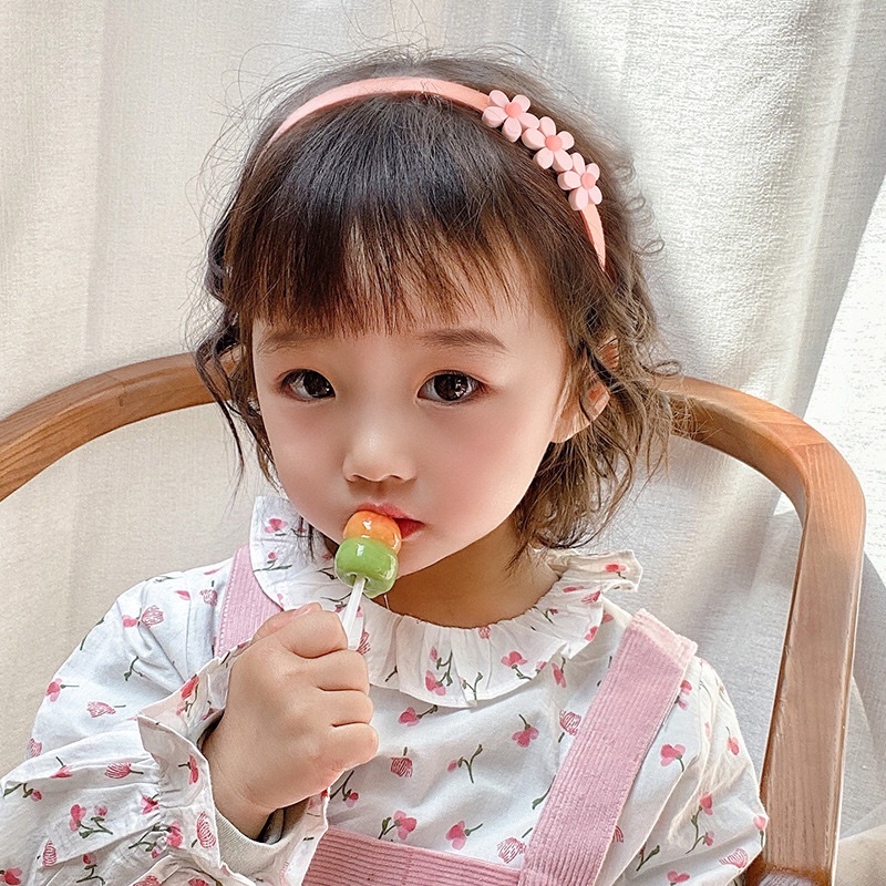 Bờm xược cho bé gái gắn icon siêu kute