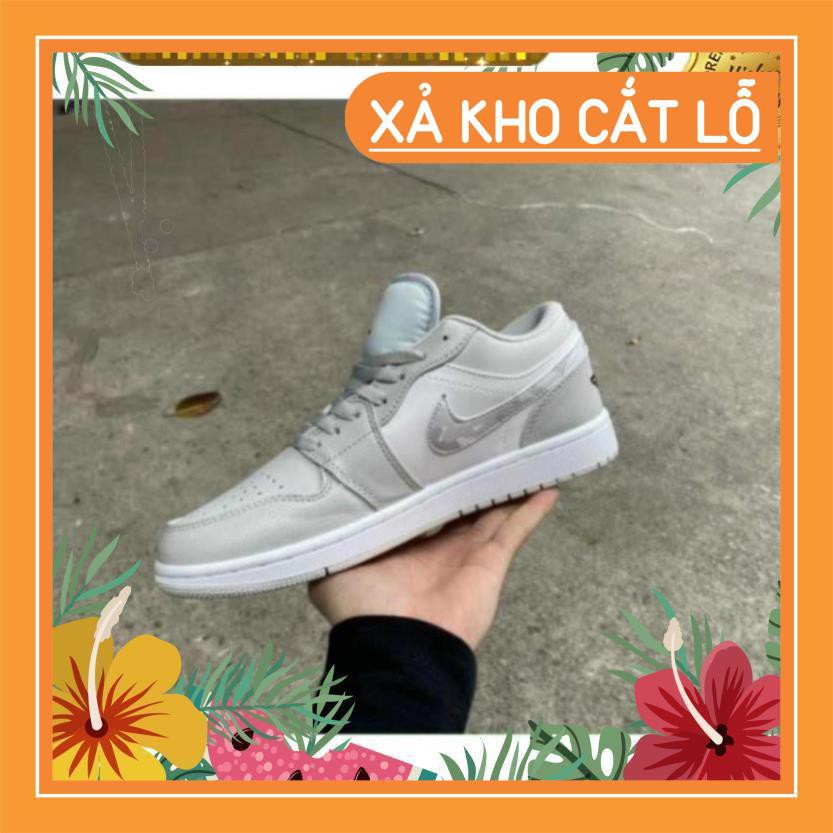 Giày thể thao Air Jordan 1 Low White Camo cổ thấp ảnh thật 100% | BigBuy360 - bigbuy360.vn