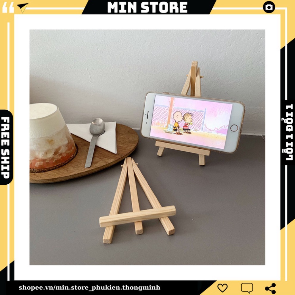 Giá Đỡ Điện Thoại Bằng Gỗ / Ipad / Máy Tính Bảng  - MIN STORE