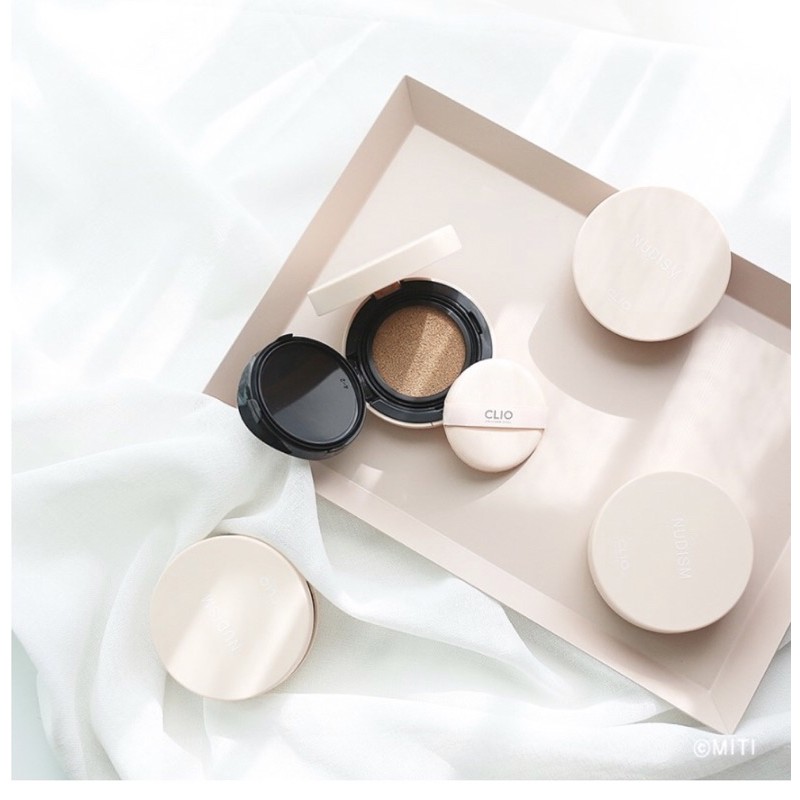 Clio Set phấn nước Nudism Velvetwear cushion SPF50+ PA+++ | BigBuy360 - bigbuy360.vn