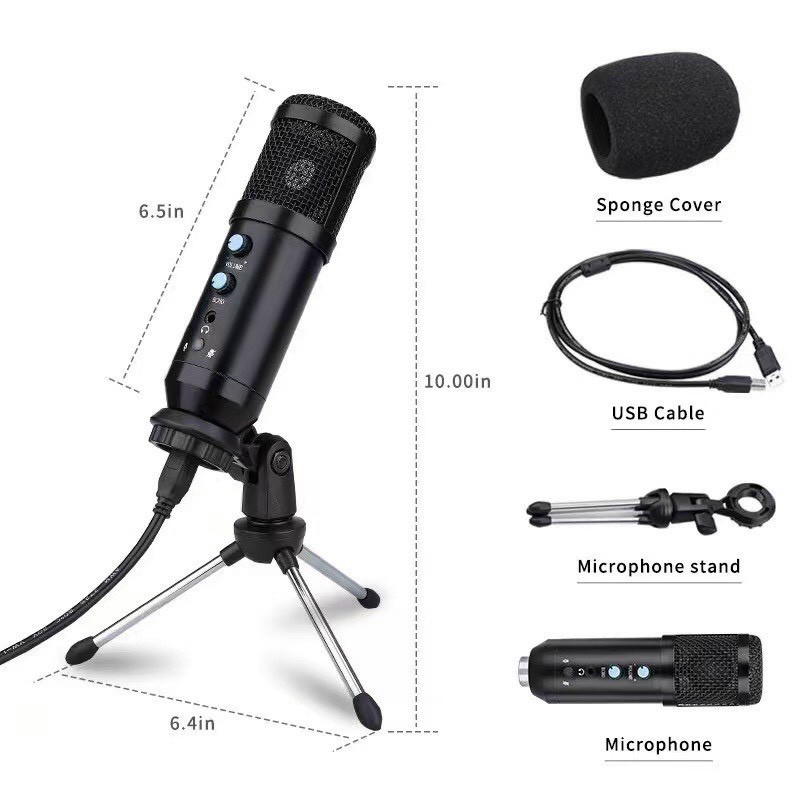 Micro thu âm cổng USB dùng cho thu âm chuyên nghiệp karaoke
