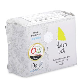 Băng Vệ Sinh Thảo Dược Cao Cấp Siêu Mỏng Cánh Ban Ngày Natural Lady  (10 miếng)