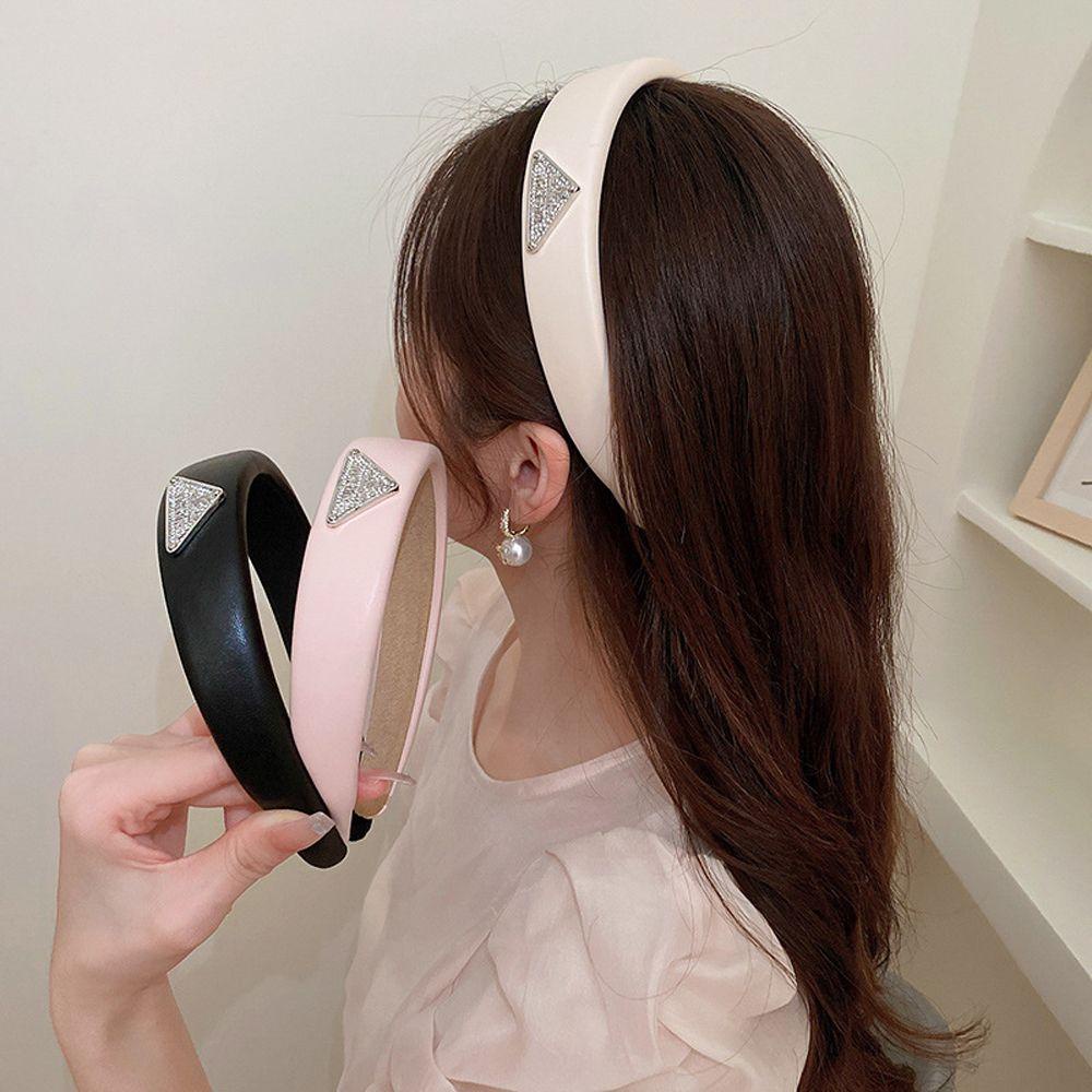 Băng Đô Cài Tóc Hình Tam Giác Màu Ngà Phong Cách Vintage Ngọt Ngào Không Trơn Trượt Cho NữBăng Đô Cài Tóc Cho Nữ