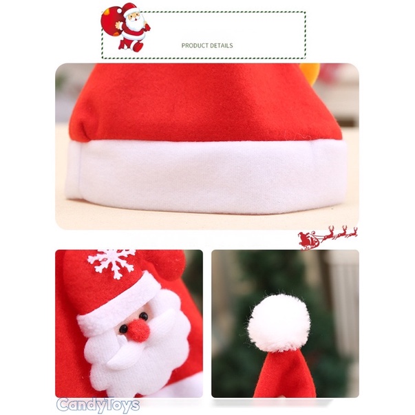 NÓN NOEL, NÓN GIÁNG SINH NHUNG CHO BÉ