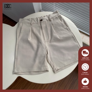 Quần short âu vải kate cao cấp màu be - QN215
