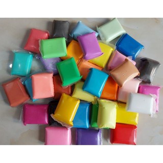 Set 12 gói đất sét Nhật tự khô làm đồ Handmade nhiều màu kèm phụ kiện