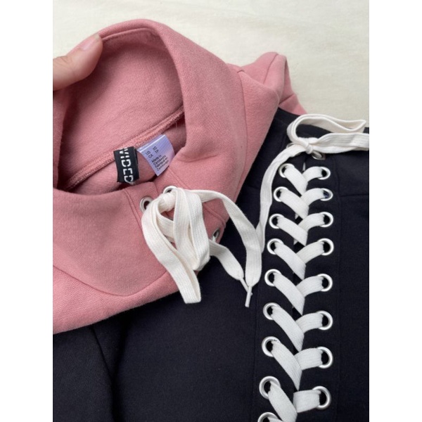 Áo nỉ đan dây Hm dư xịn