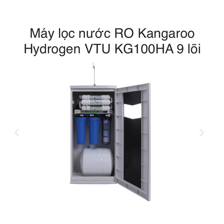 Máy lọc nước Kangaroo Hydrogen KG100HA vỏ VTU đen