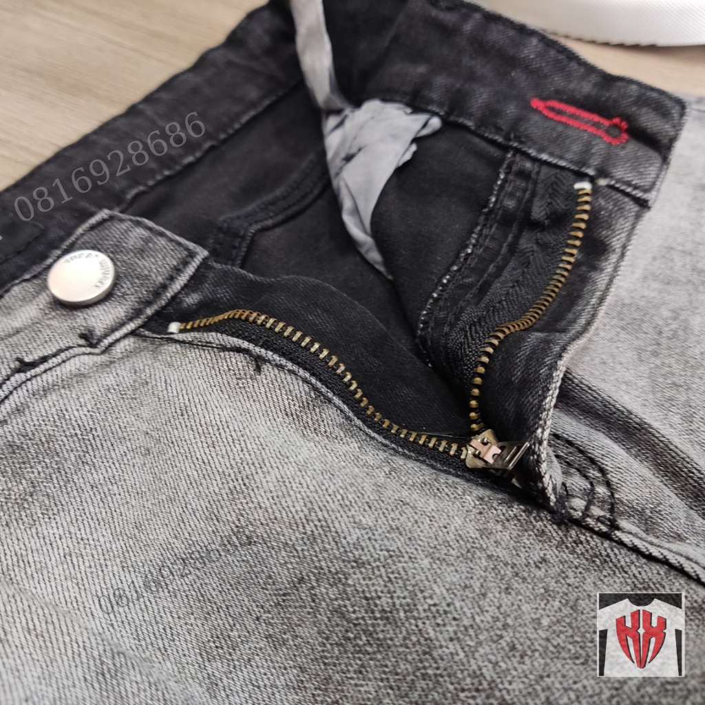 Quần Jean Nam Ống Xuông Đẹp - Quần Bò Xuông Nam Vải Cao Cấp Không Phai, Họa Tiết Trơn Loang Hot Nhất-KXSHOPMEN-8061
