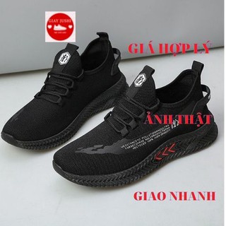 (siêu rẻ đẹp)Giày Sneaker🍎[FREESHIP EXTRA] 🍎Giày Thể Thao Giày Nam Dáng Đẹp 2022 ôm chân khử mùi chốn trơn hd2 đen hiepd