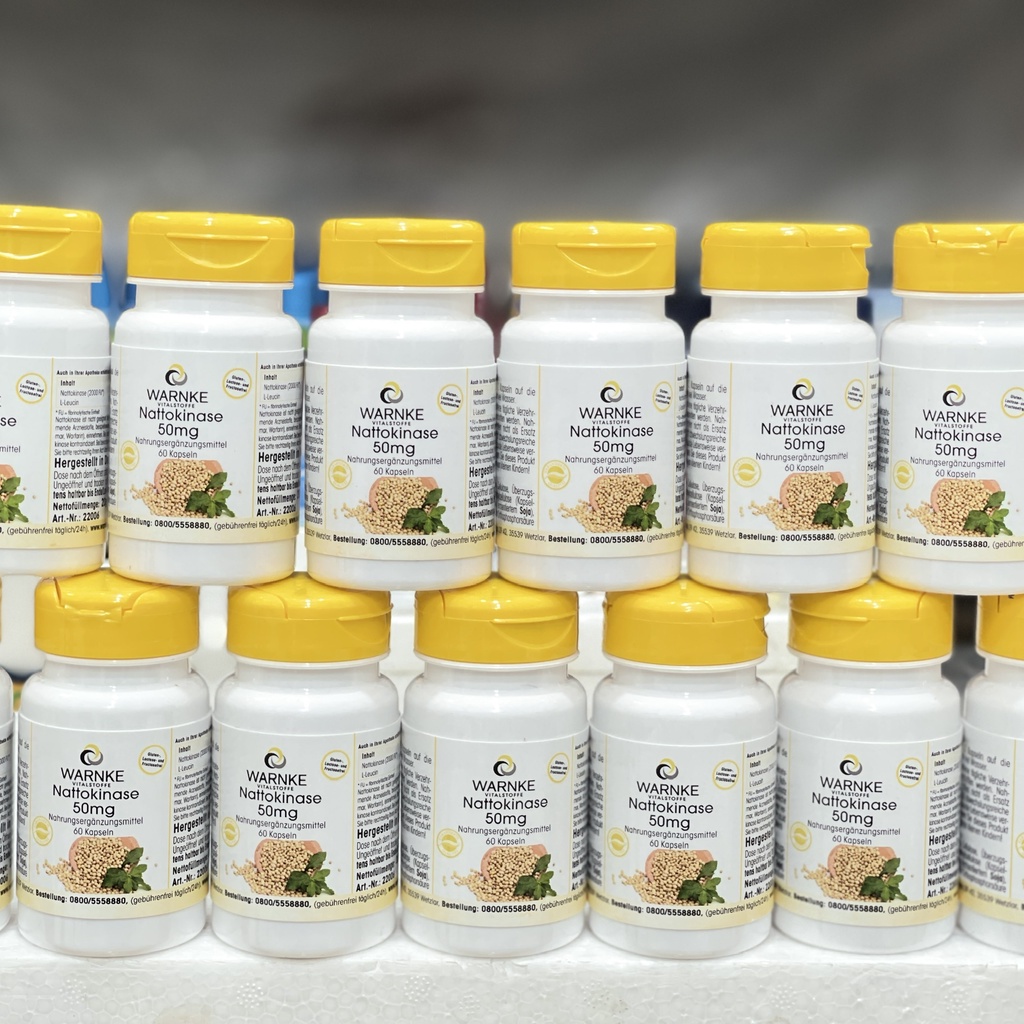 Viên Uống Hỗ Trợ Phòng Ngừa Tai Biến Của Đức Warnke Nattokinase 60 viên (Hộp)