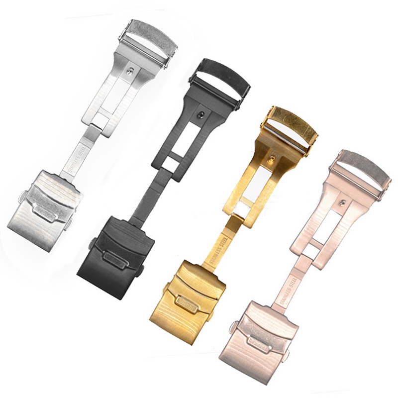 Dây Đeo Đồng Hồ Bằng Thép Không Gỉ 4.0mm Với Khóa Dày 1.88mm 18mm 20mm 22mm 24mm Cho Nam
