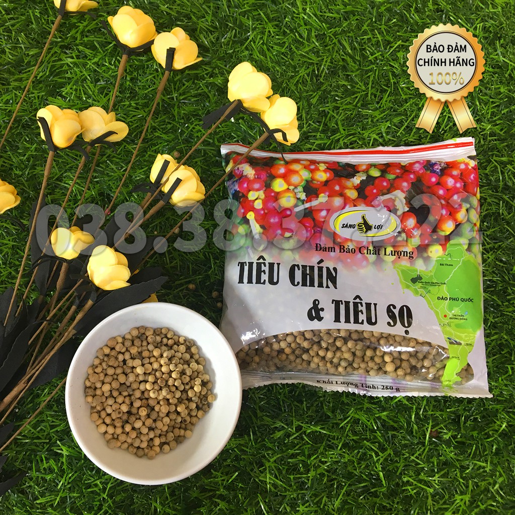 Tiêu sọ Phú Quốc SÁNG LỢI gói 250g