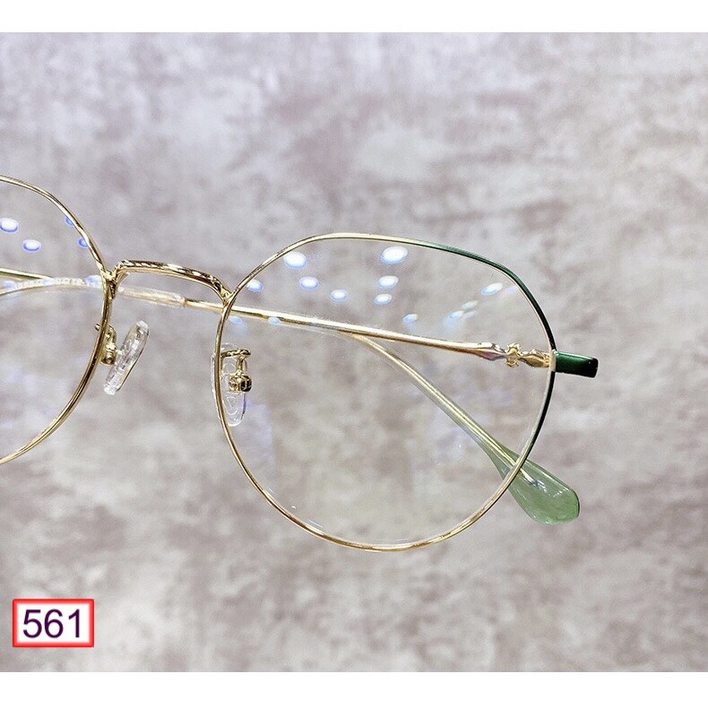 [Mã FARSSTGRE giảm 5K đơn bất kỳ] MẮT KÍNH GỌNG CẬN 561 FORM TRÒN 7712 GỌNG BỌC THÉP ÁNH MÀU SẮC SIÊU ĐẸP | BigBuy360 - bigbuy360.vn