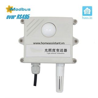 Cảm Biến Nhiệt Độ Độ Ẩm Ánh Sáng RS485 Modbus THL01 (Hỗ trợ HomeAssistant) Hass PLC