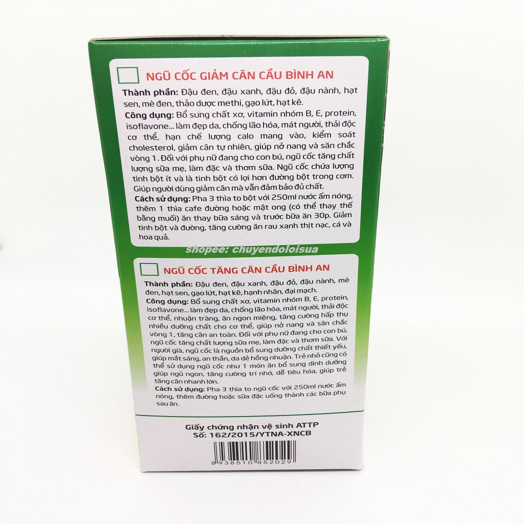 Ngũ Cốc Lợi Sữa Cầu Bình An Hộp 1Kg ( Ngũ Cốc Tăng Cân Lợi Sữa, Giảm Cân Lợi Sữa Và Lợi Sữa Dinh Dưỡng )