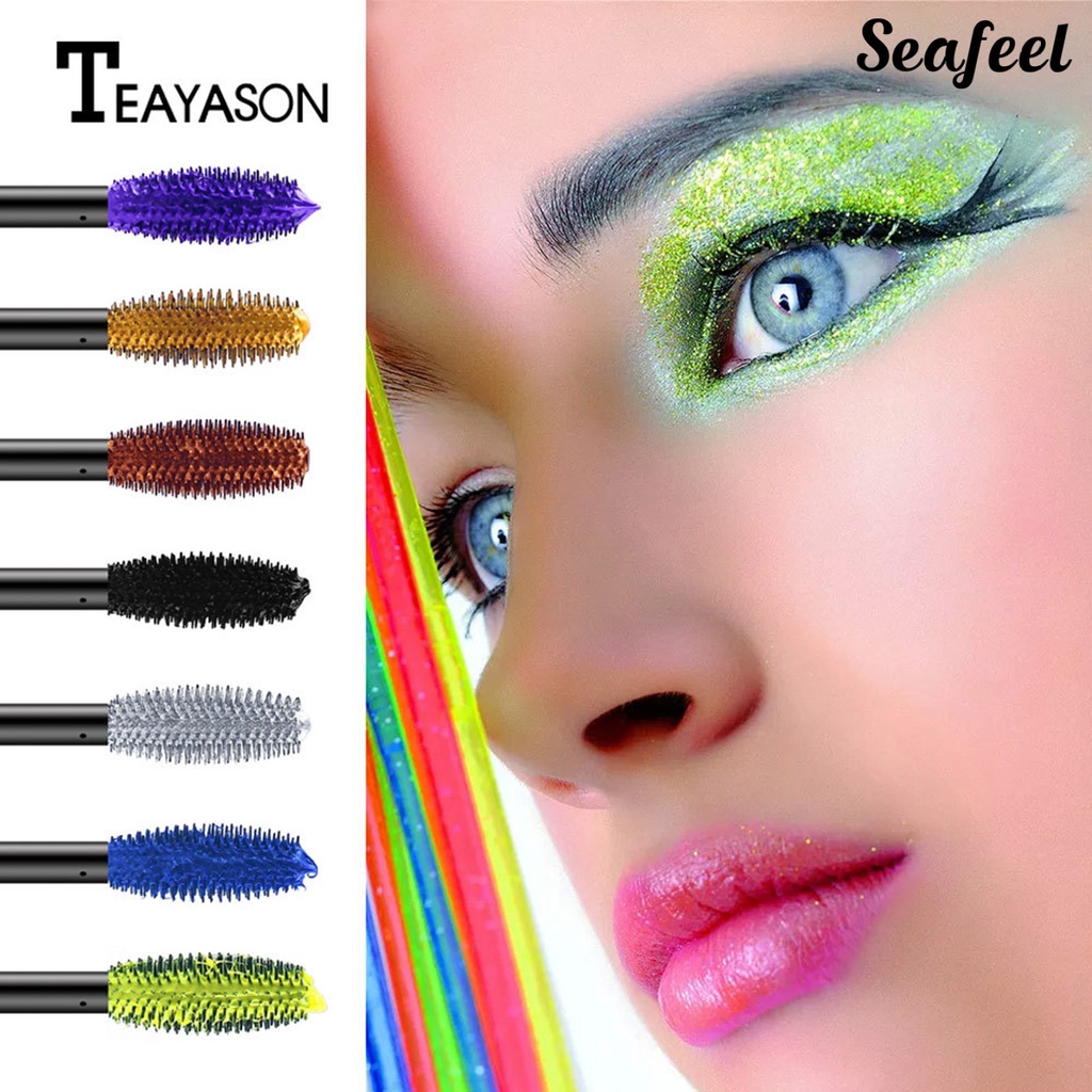 (Hàng Mới Về) Mascara Sợi Tổng Hợp Nhanh Khô Màu Sắc Cầu Vồng 3d 5g