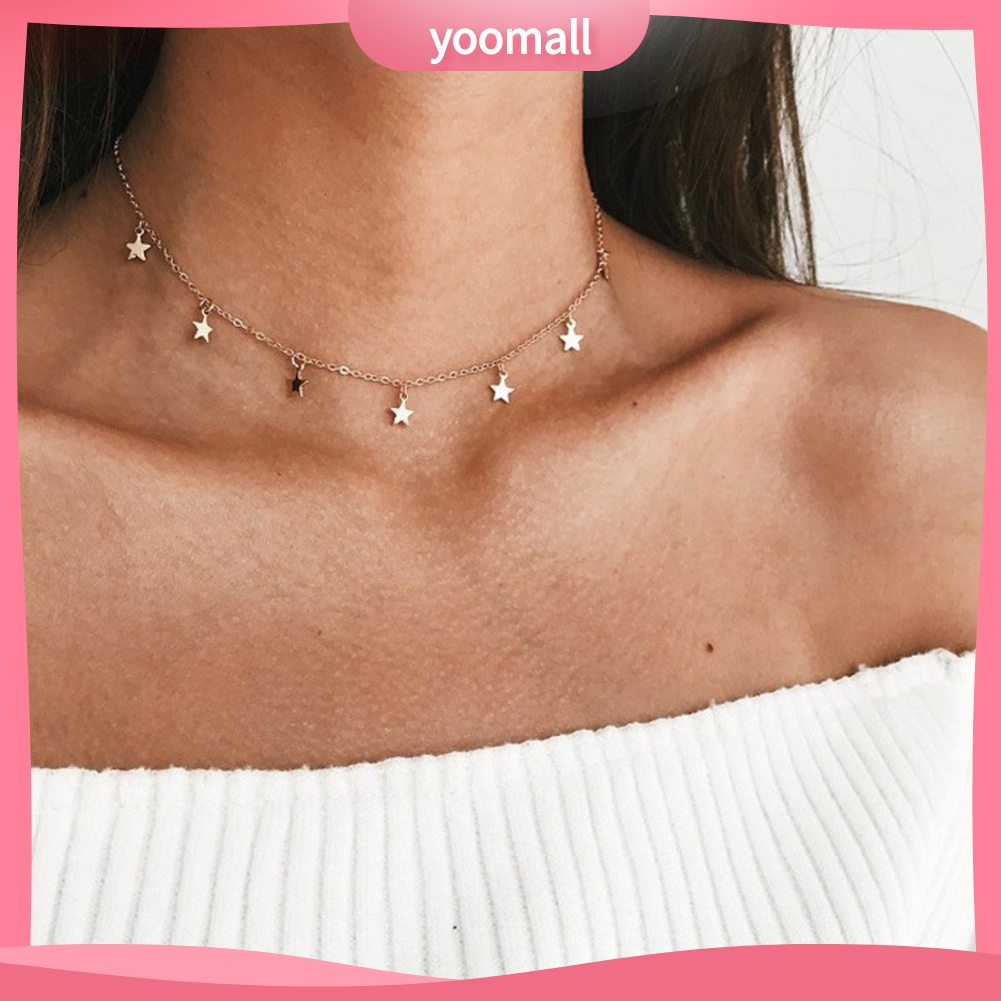 Dây Chuyền Thiết Kế Mặt Ngôi Sao Năm Cánh Thời Trang Cho Nữ