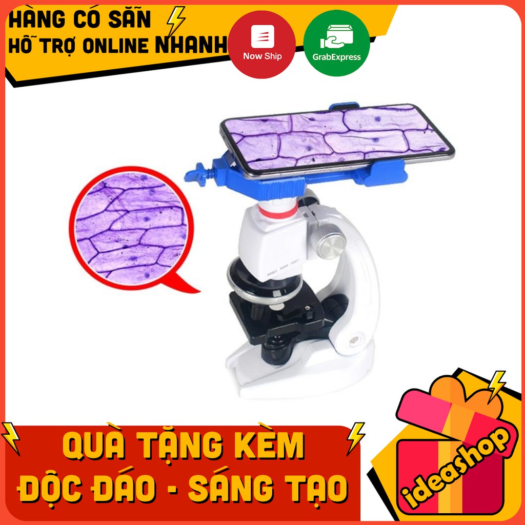 BỘ KIT KÍNH HIỂN VI KHOA HỌC VUI ĐỒ CHƠI THÔNG MINH CHO BÉ 100X – 1200X KÈM GIÁ ĐỠ ĐIỆN THOẠI EDUCATIONAL MICROSCOPE SET