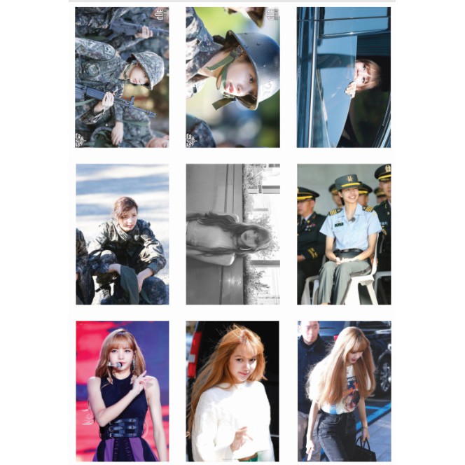 Lomo card 45 ảnh thành viên BLACKPINK - LISA NEW T11