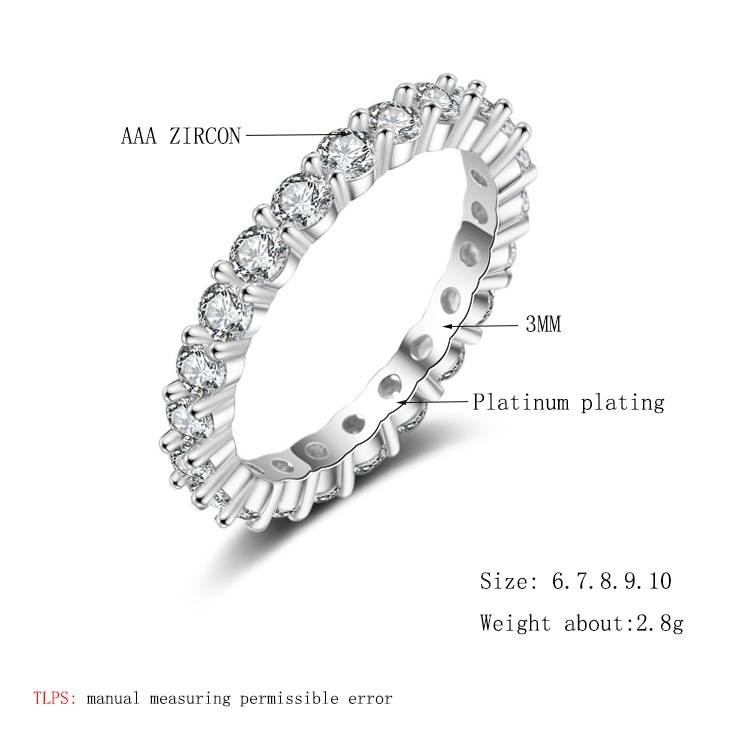 Nhẫn Nữ Đính Kim Cương Giả Màu Vàng Hồng JH01