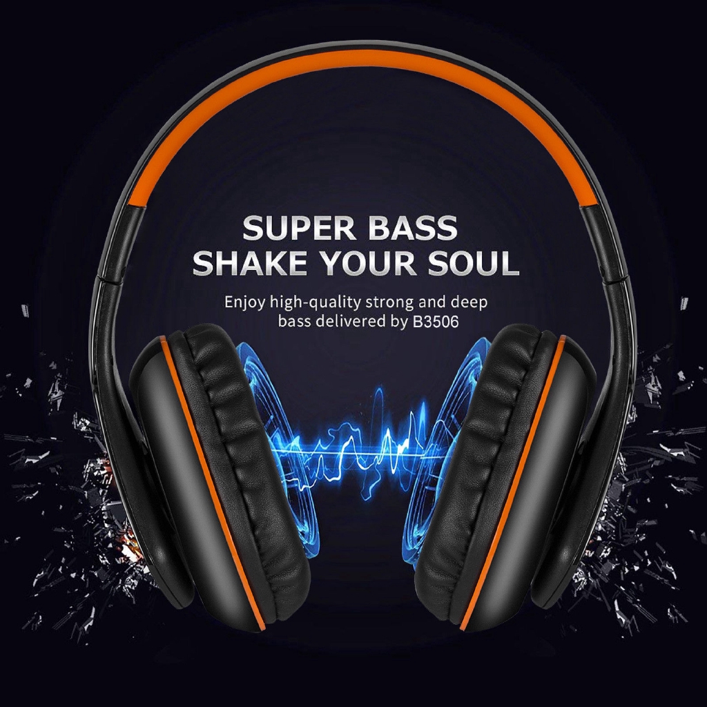 B3506 Wireless Bluetooth Headphone Gaming Headset With Mic