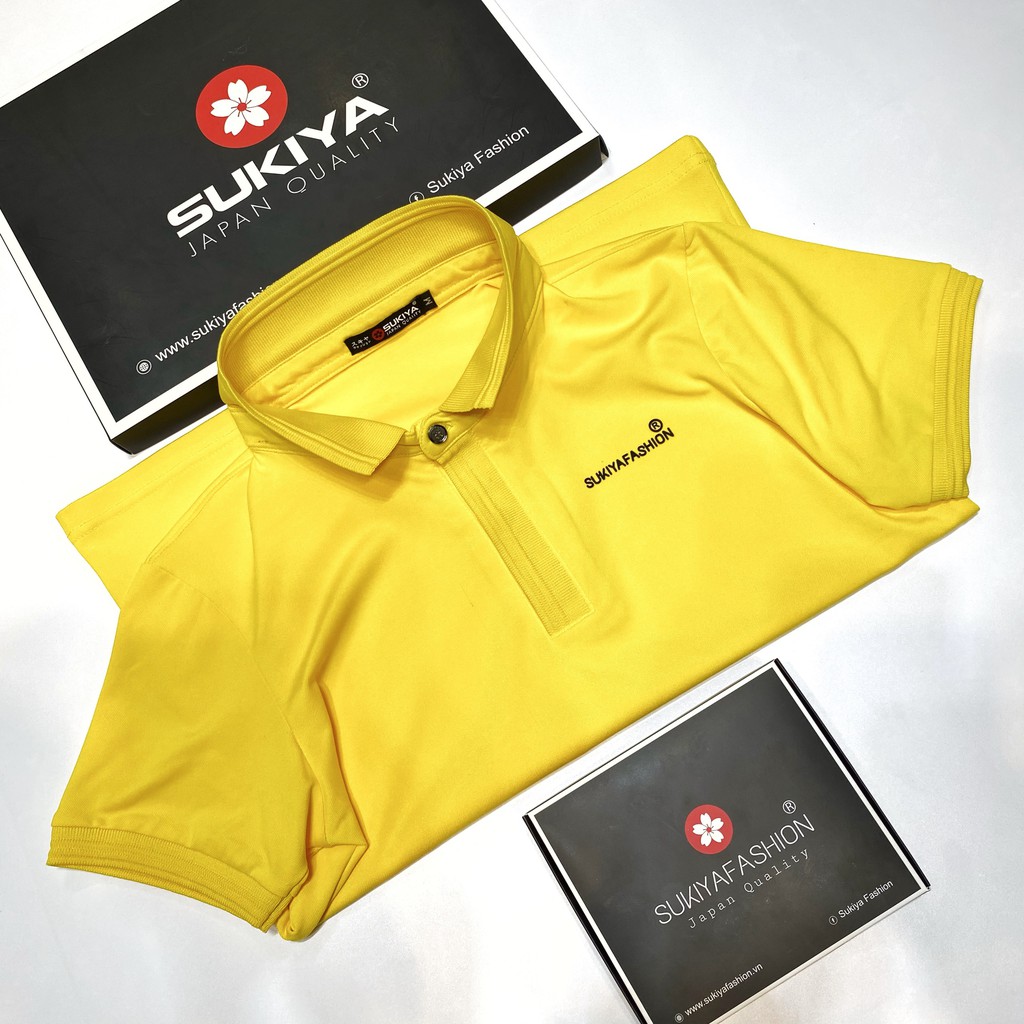 Áo Polo Nam SUKIYA 5 Màu Chất Liệu Cotton Siêu Bền Màu, Co Giãn Tốt AT06