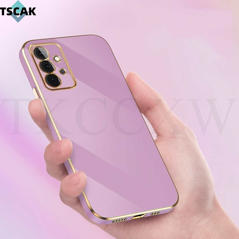 Ốp Điện Thoại Silicon Mềm Màu Trơn Mạ 6D Sang Trọng Cho Samsung Galaxy Note 20 Ultra Note 10 Pro Note 10 Lite A72 A52