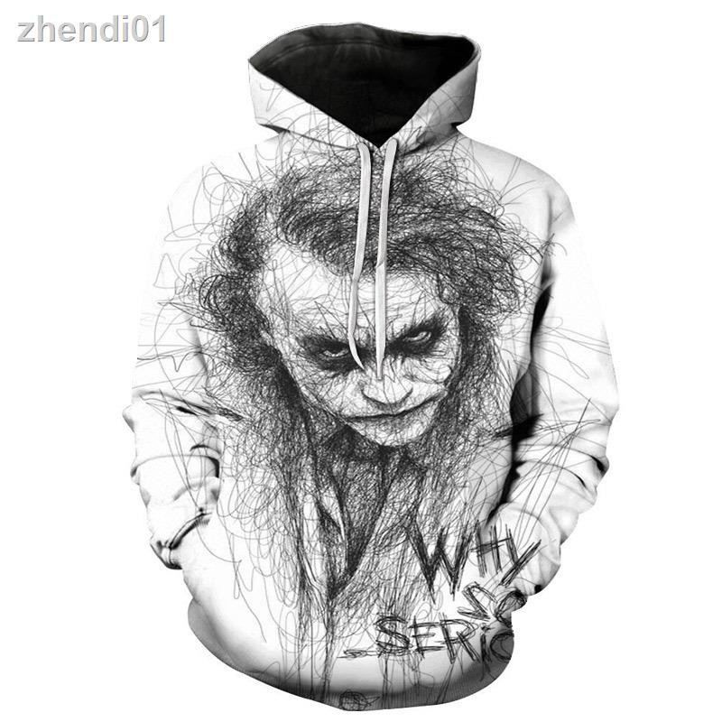 Áo Khoác Hoodie In Hình Joker 3d Độc Đáo Hợp Thời Trang 2019