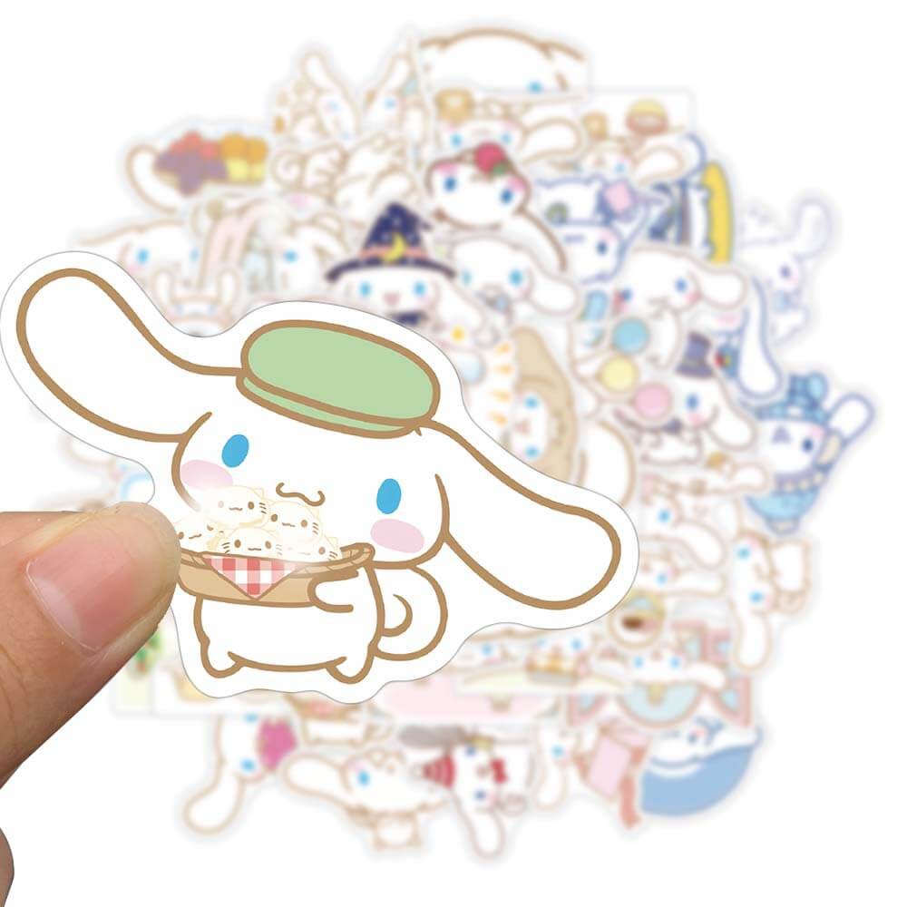 Set 50 miếng dán trang trí thiết kế hoạt hình đáng yêu chống thấm nước