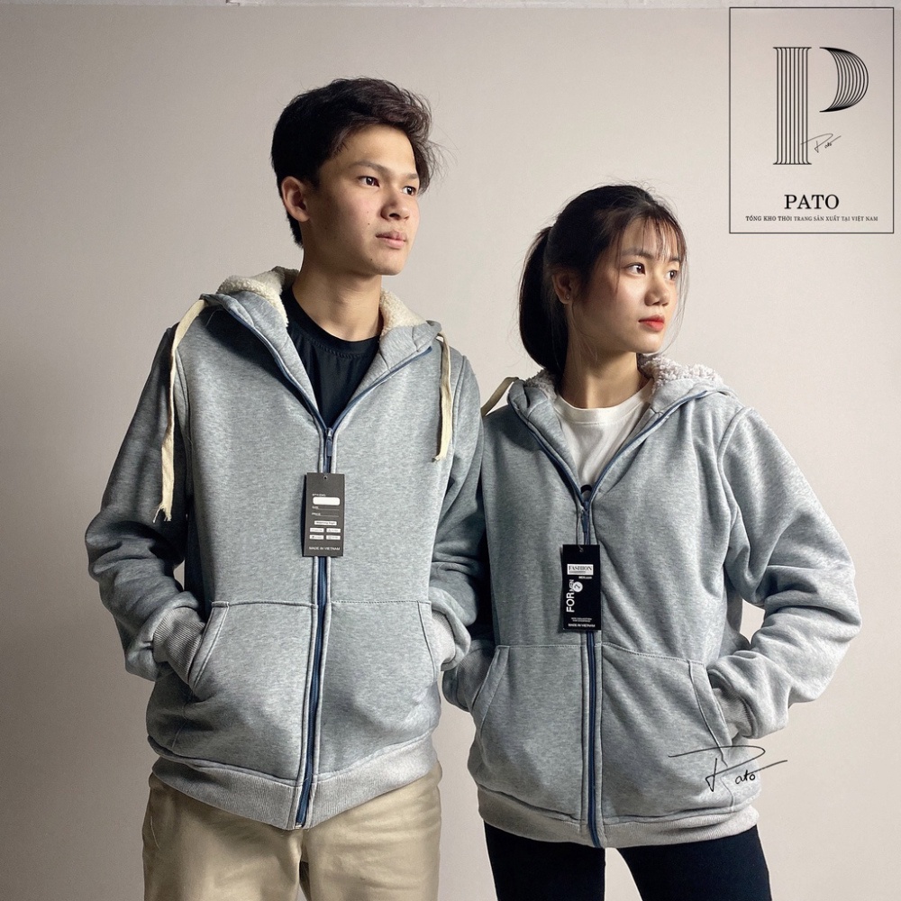 Áo khoác nỉ lót lông cừu nam nữ, áo hoodie nam nữ unisex 3 màu,mặc đẹp thời trang chuẩn form dáng (ảnh thật shop chụp) | BigBuy360 - bigbuy360.vn