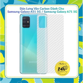 Miếng dán lưng cacbon Samsung Galaxy A51 / Samsung A71