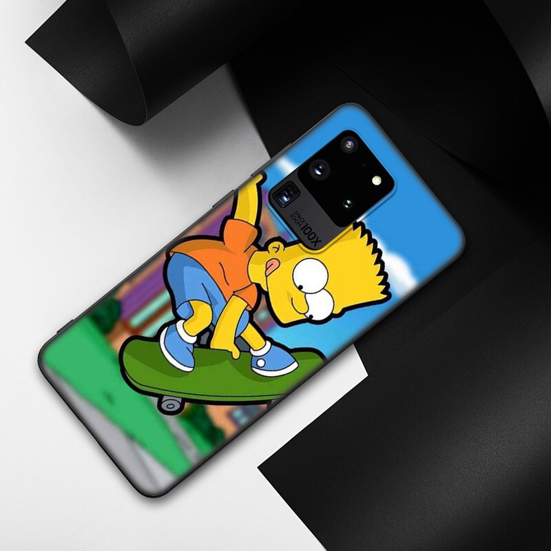 Samsung Galaxy S10 S9 S8 Plus S6 S7 Edge S10+ S9+ S8+ Casing Soft Case 112LU Simpson Cartoon mobile phone case