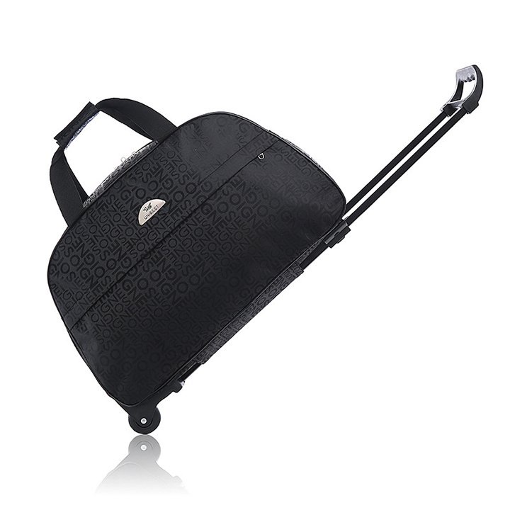 Túi kéo du lịch họa tiết có bánh xe, túi xách tay du lịch size 24 inch TK-MAU1
