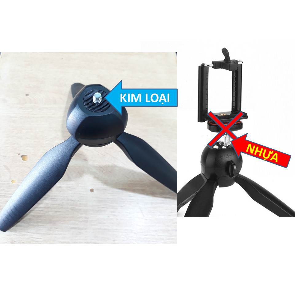 Tripod mini YUNTENG (ốc kim loại sử dụng làm chân gậy yunteng1288)