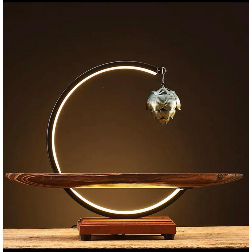 Kệ đèn led đặt tượng bán nguyệt thế hệ mới đủ size 30cm 40cm và 50cm- Kệ đèn decor tượng phật tiểu cảnh