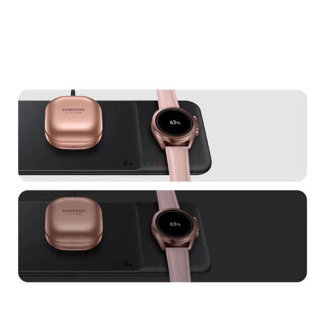 SAMSUNG Đế Sạc Nhanh Không Dây 3 Trong 1 Cho Galaxy Watch 3/Active 2 EP-P6300