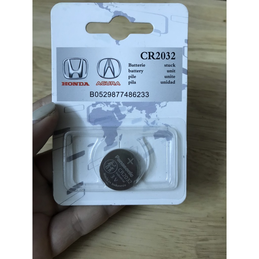 Pin chìa khóa ô tô H.onda, A.cura chính hãng 3V Panasonic CR2032