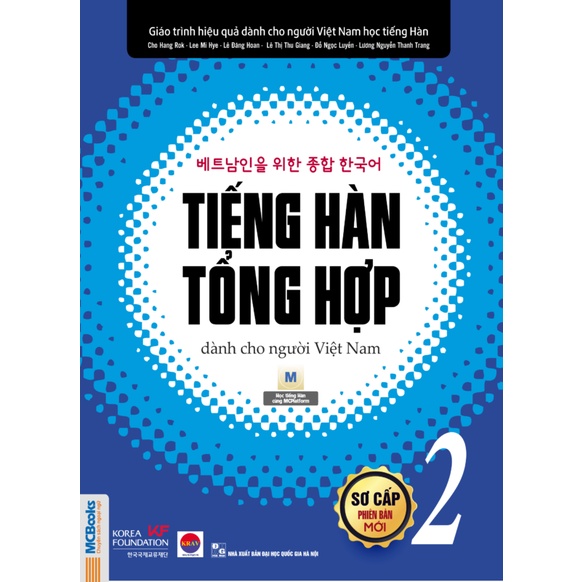 Trọn Bộ Sách Giáo Trình Tiếng Hàn Tổng Hợp Dành Cho Người Việt Nam Sơ Cấp 1 & 2