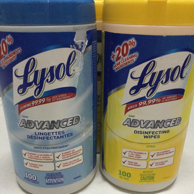 Khăn giấy ướt tiệt trùng Lysol 100 miếng