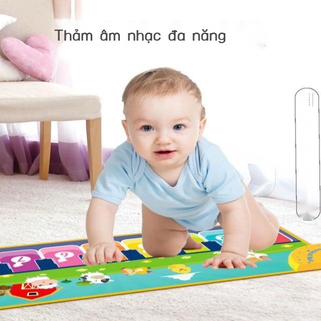 ┇⊕Nhạc thiếu nhi chăn giáo dục sớm đồ chơi trẻ em chăn múa đa năng