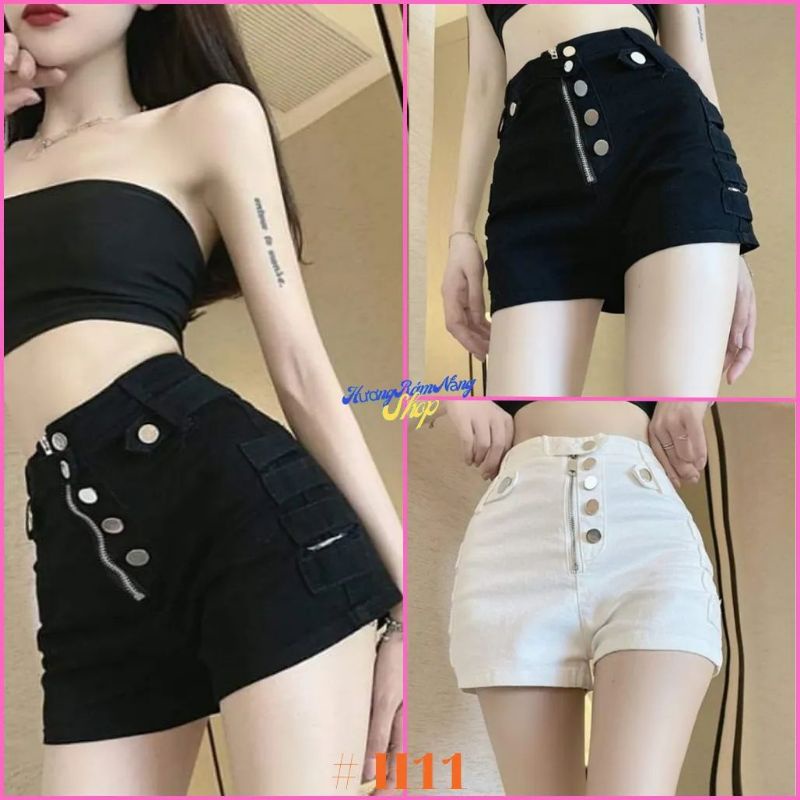 Quần đùi kaki 2 sọc trắng, đen cực hotrend