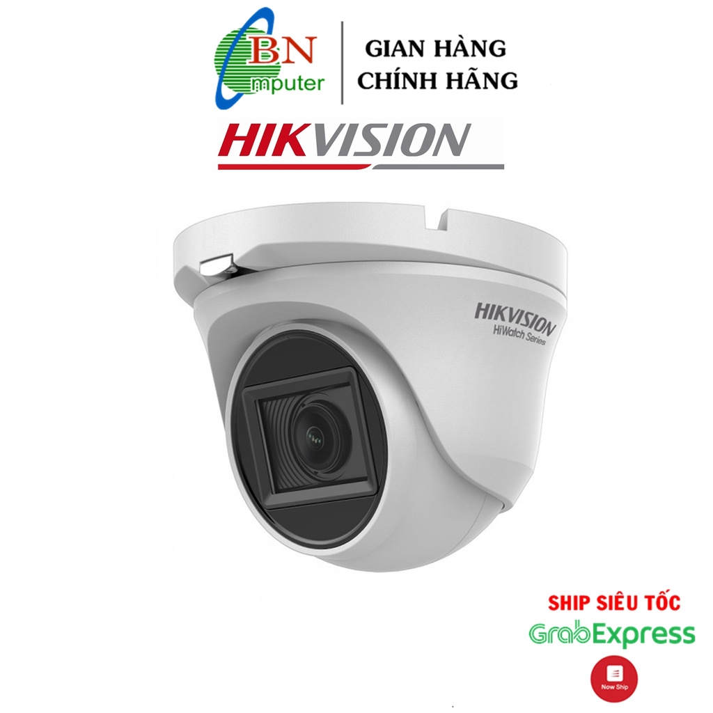 Camera HDTVI DS-2CE 76H0T-ITMFS 5.0MP dome tích hợp mic