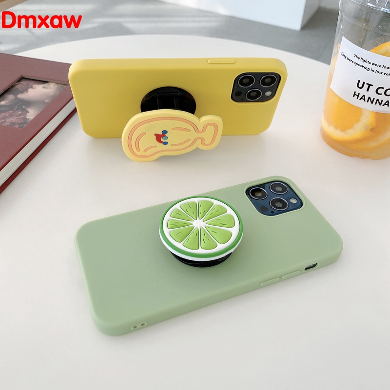 Ốp Lưng Silicone Có Giá Đỡ Hình Trái Cây Dễ Thương Cho Huawei Y5 Prime 2018 Nova 3 3i 3e 2i Gr5 2017 Nova 2 Lite