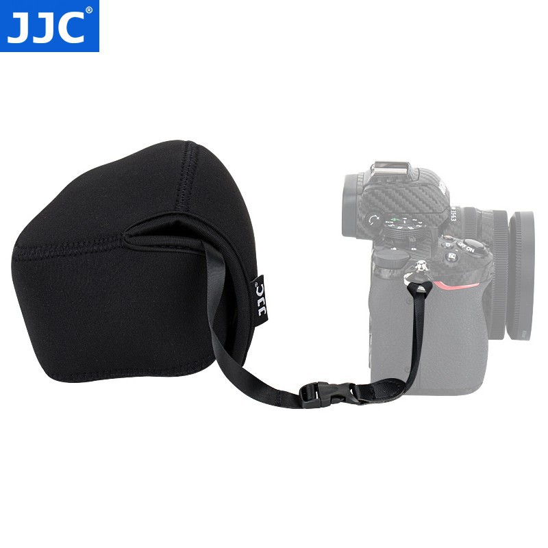 JJC Neoprene Mirrorless Compact Camera Pouch Soft Case for Nikon Z50 +16-50mm Lens, Fujifilm XS10 + 15-45mm Lens