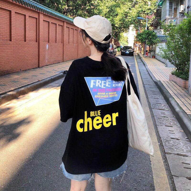 [Mã WARN10 giảm 10k đơn 99k] Áo thun tay lỡ form rộng unisex 100% COTTON - Áo phông nữ BLUECHEER - SABI SHOP | BigBuy360 - bigbuy360.vn