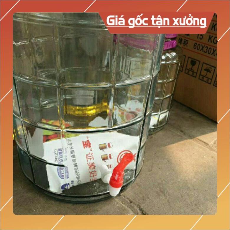Bình Ngâm Rượu Thủy Tinh 8 Lít, 10 Lít, 12 Lít  Quai Xách*BAO BỂ VỠ*