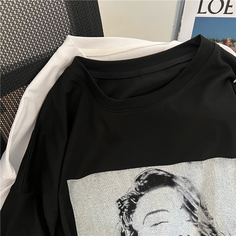 SUXI Áo Thun Tay Ngắn In Họa Tiết Thời Trang Mùa Hè Cho Nữ